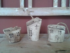 Vánoční cesmína - misky a talířky