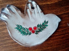 Vánoční cesmína - misky a talířky