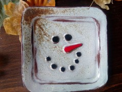 Vánoční cesmína - misky a talířky