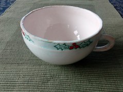 Vánoční cesmína - misky a talířky