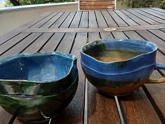 Vánoční cesmína - misky a talířky