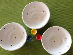 Vánoční cesmína - misky a talířky