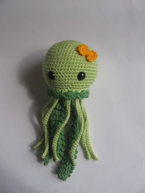 Medúzka medúza chobotnice zelená háčkova 