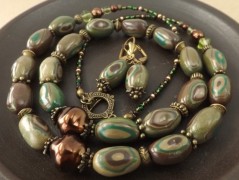 Náušnice Inka lístky ž-o-z