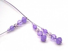 Ve fialové krajce - náhrdelník