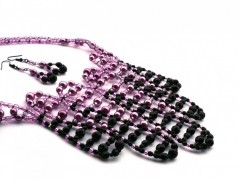 Ve fialové krajce - náhrdelník