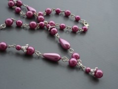 Ve fialové krajce - náhrdelník