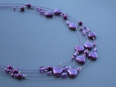 Ve fialové krajce - náhrdelník