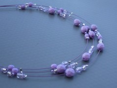 Ve fialové krajce - náhrdelník