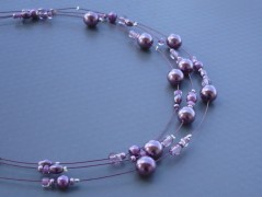 Ve fialové krajce - náhrdelník