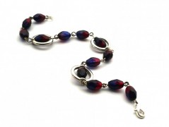 Ve fialové krajce - náhrdelník