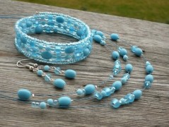 Ve fialové krajce - náhrdelník