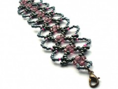 Ve fialové krajce - náhrdelník