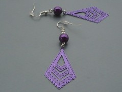 Ve fialové krajce - náhrdelník