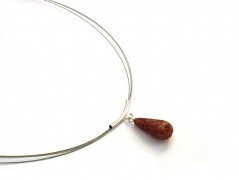 Ve fialové krajce - náhrdelník