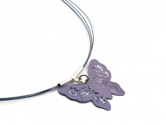 Ve fialové krajce - náhrdelník