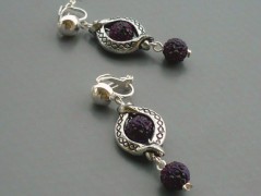 Ve fialové krajce - náhrdelník