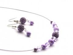 Ve fialové krajce - náhrdelník