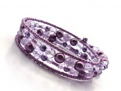 Ve fialové krajce - náhrdelník