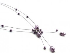 Ve fialové krajce - náhrdelník