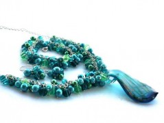 Ve fialové krajce - náhrdelník