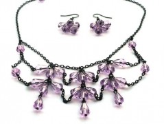 Ve fialové krajce - náhrdelník