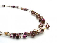 Ve fialové krajce - náhrdelník