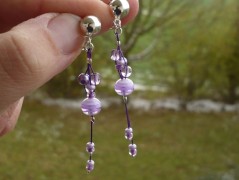 Ve fialové krajce - náhrdelník