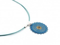 Ve fialové krajce - náhrdelník