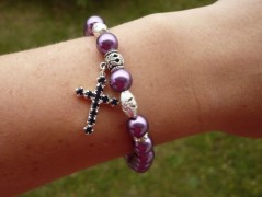 Ve fialové krajce - náhrdelník