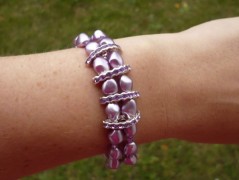 Ve fialové krajce - náhrdelník