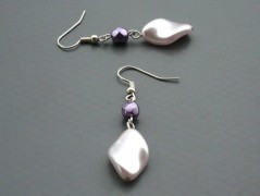 Ve fialové krajce - náhrdelník