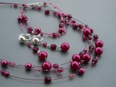 Ve fialové krajce - náhrdelník