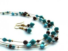 Ve fialové krajce - náhrdelník