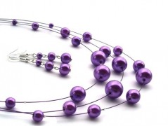 Ve fialové krajce - náhrdelník