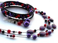 Ve fialové krajce - náhrdelník