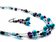 Ve fialové krajce - náhrdelník