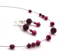 Ve fialové krajce - náhrdelník