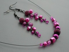 Ve fialové krajce - náhrdelník