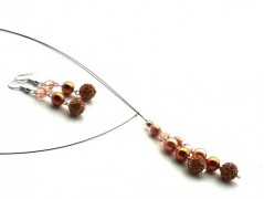 Ve fialové krajce - náhrdelník