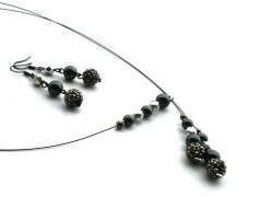 Ve fialové krajce - náhrdelník