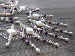 Ve fialové krajce - náhrdelník