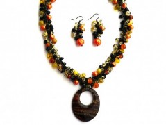 Ve fialové krajce - náhrdelník