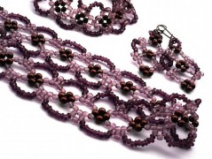 Ve fialové krajce - náhrdelník