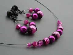 Ve fialové krajce - náhrdelník