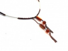 Ve fialové krajce - náhrdelník