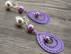 Ve fialové krajce - náhrdelník