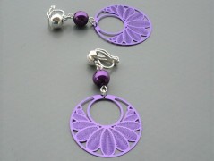 Ve fialové krajce - náhrdelník