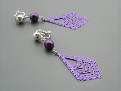 Ve fialové krajce - náhrdelník