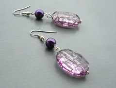 Ve fialové krajce - náhrdelník